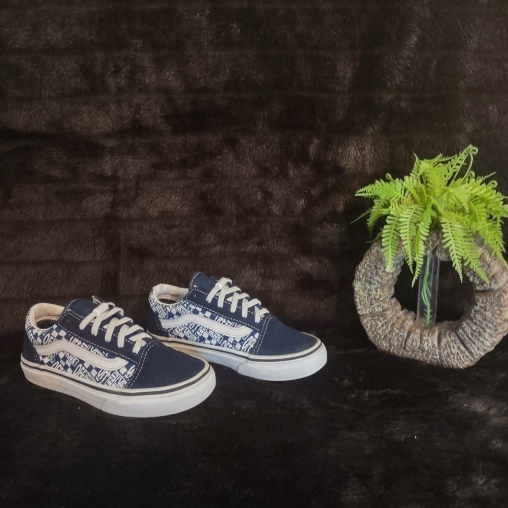 Boys Blue Vans, size 1